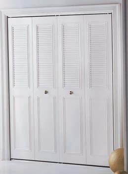 Regency 4', 5', and 6' Widths Beautifully embossed, smooth panels are an ideal choice for a room with a six-panel entry door.