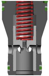 Within the capacity of the valve, the spool position is determined by the effective pressures in ports and C including the spring force.
