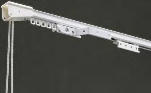 17 CS CL CM CRS CCS FS BCS RBS PS KS CKS WR cks - Cord KLicK System Aluminum extrusion, white, powder coated, lubricated for wall or ceiling mount.