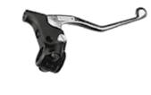 CLASSICS 73 SPORT BRAKE LEVER Sport brake lever for mechanical brakes (drum brakes). Light weight forged alloy black split perch clamp and polished Eurostyle ball-end blade, 160 mm long, Ø 8.