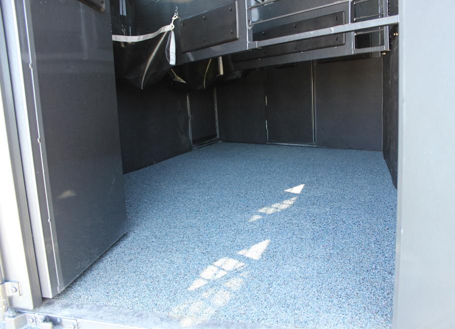Titan Trailer is proud to offer optional Polylast flooring in all of our horse and stock trailers.