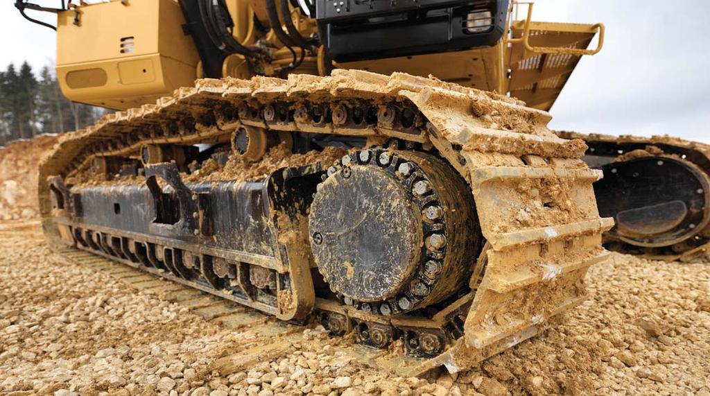 Durable Structures Designed to work in your tough, heavy-duty applications Stable Undercarriage Long variable gauge undercarriage contributes significantly to its outstanding stability and