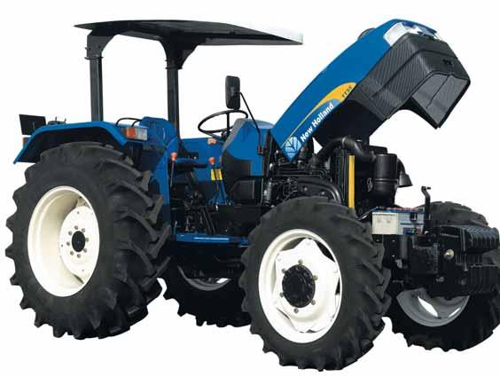 ONE-PIECE REAR HINGED HOOD. Specialities of New Holland TT Tractor One-piece rear hinged hood follows the New Holland international styling pattern.