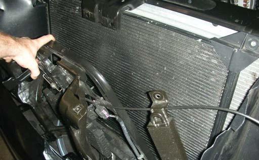 137. Move the A frame bracket forward to allow clearance