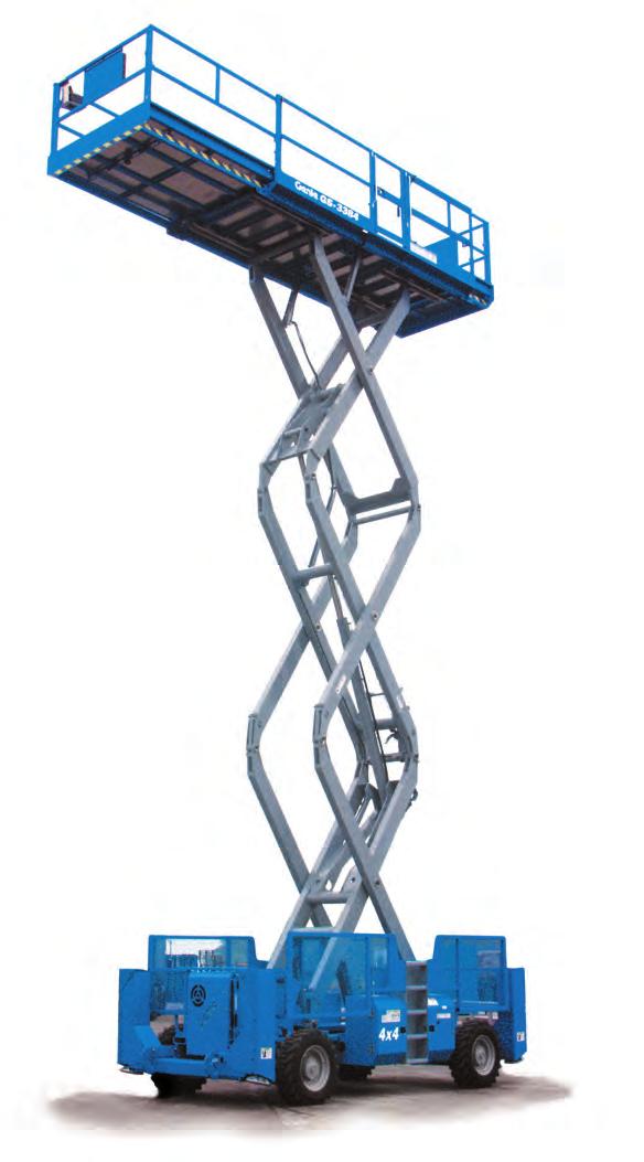 Self-Propelled Scissor Lifts Rough Terrain More Room to Work These units are ideal for jobs that require greater capacity for more workers, materials and tools.