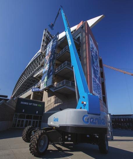 Large Self-Propelled Telescopic Boom Lifts Extra- Capacity Enhanced Operation The new Genie SX-105 XC and SX-125 XC booms say good-bye to the saw tooth working envelope of their predecessors.