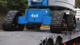 Genie TraX units are engineered with wide, rubber tracks for increased flotation and traction so sensitive surfaces like turf won t slow operators down.