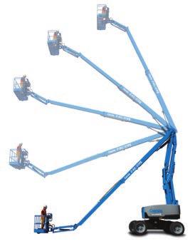 Combined with 160 of platform rotation, operators have outstanding positioning capabilities at the boom tip with the Genie Z -60/37 models.