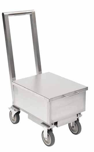 Stainless Steel Storage Cart Troemner Custom Weight Carts are made of stainless steel with all hardware being stainless steel as well. The carts can be calibrated to a specific weight if required.
