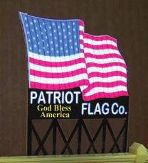 Price: $5.98 Sale: $4.98 Waving American Flag Miniatronics.