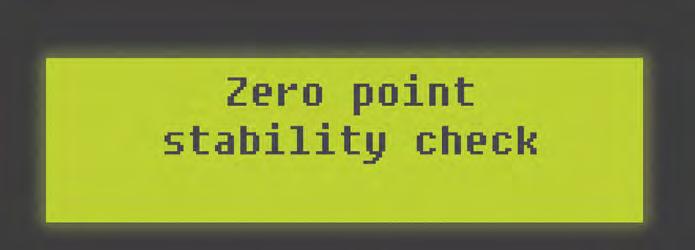 Zero Point Calibration The Zero Point is the programmed point that the unit will return to each time the Auto Level feature is used.