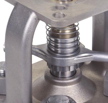 Zero Stem Seal Leakage: Conval s exclusive Integral Gland Wrench concentrically loads