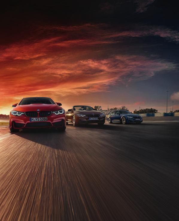 THE NEW BMW M3 SALOON, M4 COUPÉ AND CONVERTIBLE. ONE WITH THE MACHINE.