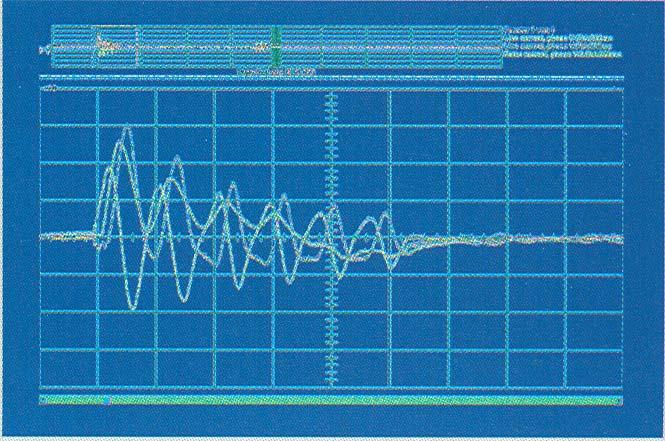 1 s/div. Measured voltage break-down response in test lab TSO-demand (transmission system operators) ( E.