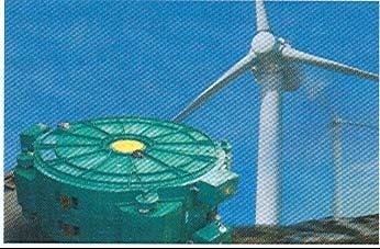 Gearless wind turbines Typical data of gearless permanent magnet synchronous wind generator: 3 MW, 606 V, 3360 A, frequency 13.6 Hz (via inverter feeding) cos phi = 0.