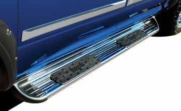 MARCHEPIEDS OVALES EN ACIER INOXYDABLE 4" 4" STAINLESS STEEL OVAL SIDE BARS MARCHEPIEDS TUBULAIRES EN ACIER INOXYDABLE 3" 3" STAINLESS STEEL TUBULAR SIDE BARS 4"dia.