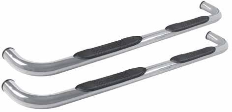 MARCHEPIEDS TUBULAIRES 3" EN ACIER INOXYDABLE POLI 3" ROUND POLISHED STAINLESS STEEL SIDE BARS CAT. 2016 P. 140-141 TOUS / ALL 229. 95 EXCEPTION USB2220 F150/250LD Super Cab 01-03 239. 95 3"dia.