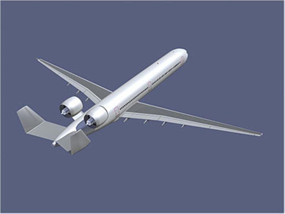 New aircraft concepts Source: European Commission EU project NACRE Noise reduction by shielding of noise radiation from engine inlets Shielding reduces cumulative EPNL by 4 EPNdB But: Rear engines