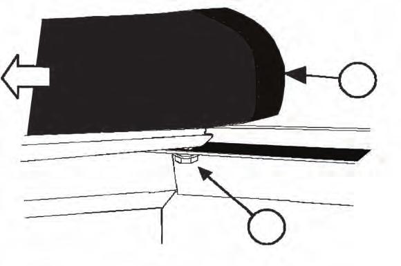 9 E - To adjust tension, roll cover open, loosen each