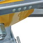 Ensure that the crank is in the parked position and secured with the securing pin.