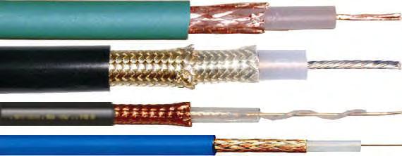 Coaxial cables Video cable, RG coaxial cable RG coaxial cable - halogen-free RG multi coaxial cable IBM Type, CATV cable Frequency range Impedance Attenuation α nom Capacity Rel. trans. speed.