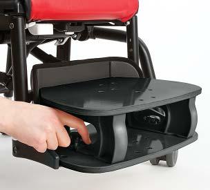Push handles Push handles provide an ergonomic way for a caregiver to maneuver chair and transport user. There is a left and right push handle.