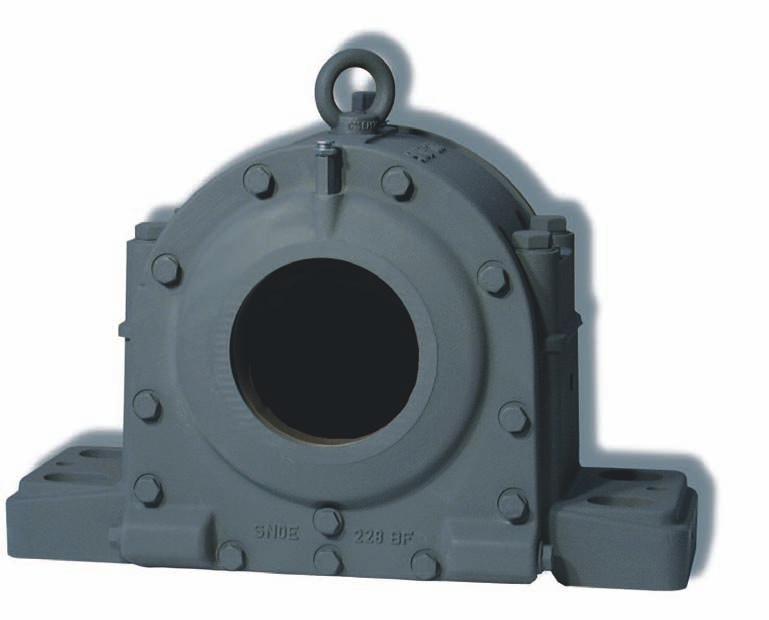 SNOE Plummer Block ousings (oil version) Oil version plummer block housings of moels SNOE 200 an SNOE 300 are mounte with spherical roller bearings with cylinrical bore of the 22200 or 22300 series.