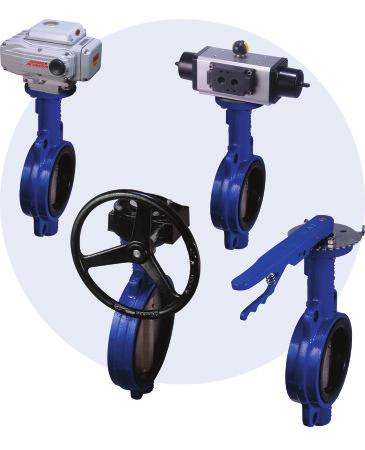 STW Series Resilient-Seated Wafer Style utterfly Valve The STW is a resilient-seated 125/150, ductile iron, wafer style butterfly valve available with either PM or UN-N seats and 316SS disc (other