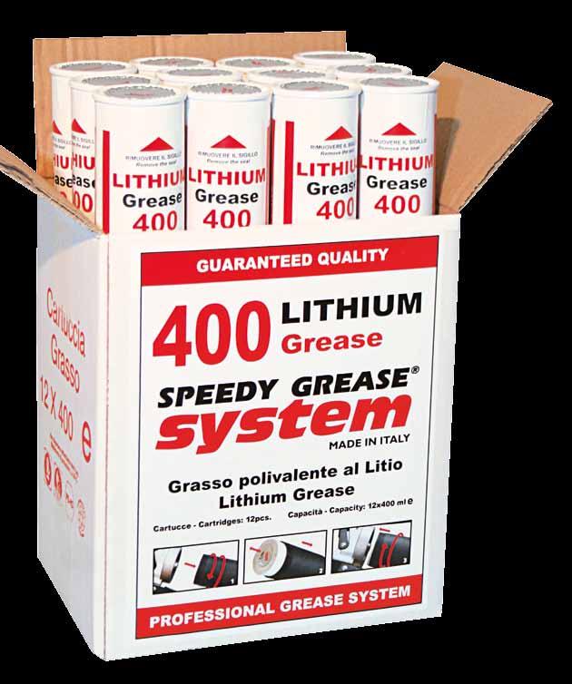 LITHIUM GREASE CARTRIDGES SPEEDY GREASE SYSTEM 400ml