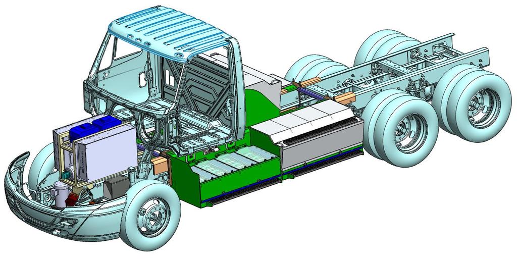 The updated drive system design also lends itself to packaging in kit form for delivery to truck manufacturers, who can integrate these kits into trucks on their own assembly lines once demand