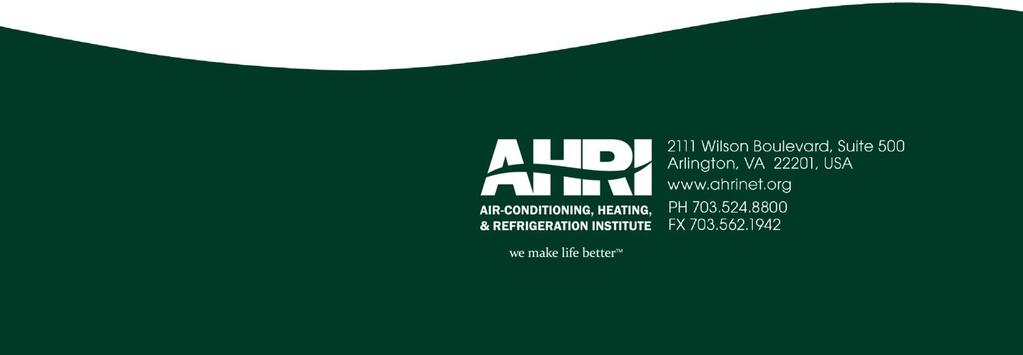 AHRI Standard 430 (I-P) With Addendum 1 2014 Standard for