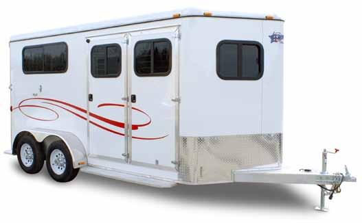 Curtains, Sliding Windows & Bars x x 2 Inside Tie Rings and 1 Outside Tie Ring per Horse x x x 3 Interior Dome Lights in Horse Area w/