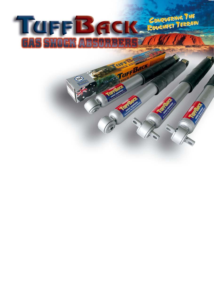 Introducing Bearmach s own range of TuffBack Gas Shock Absorbers, designed in the Australian outback to offer superior performance and durability.