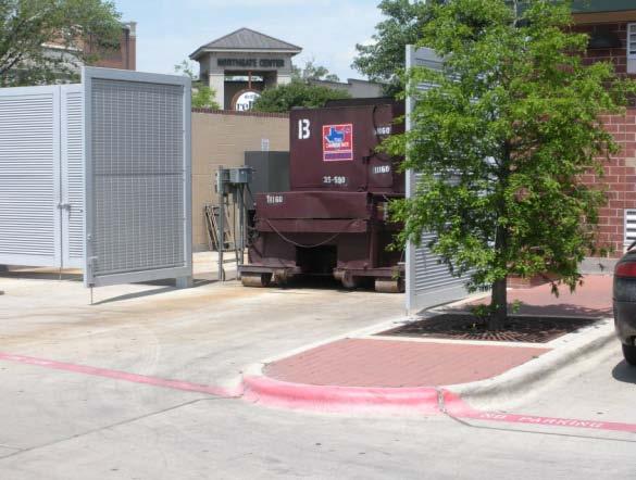 During summer months, the reduced student population decreases the amount of commercial waste generated within Northgate.