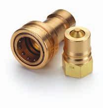 HK Series (Brass) ISO 7241-1 B Interchange Eaton s HK brass is a general purpose industrial interchange coupling available in valved or non-valved designs, offered in brass for excelllent corrosion