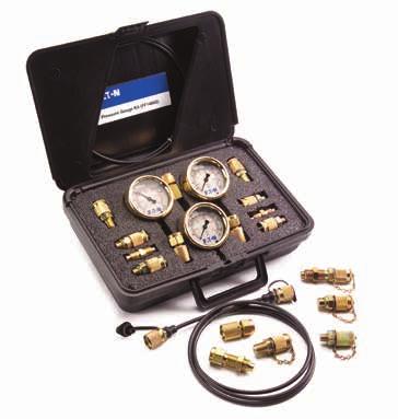PNEUMATIC SPECIAL APPLICATIONS DIAGNOSTIC AGRICULTURE REFRIGERANT Pressure Gauge Kit FF14802 Product Features Test system at working pressure 630 bar (9,000 psi) working pressure 345 bar (5,000 psi)