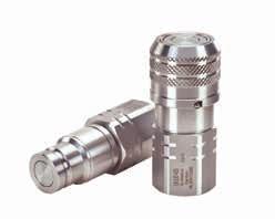 MLFF Series (Stainless Steel) ISO 16028 Flat Face/Dry Break Eaton s MLFF Series stainless steel coupling is a flat face dry break coupling used for hydraulic applications.