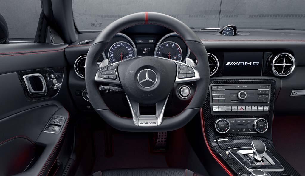 Optional AMG Carbon Fibre Trim designo Red Seat Belts Ambient