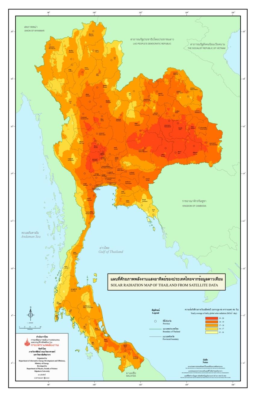 Stations) Thailand s solar Map