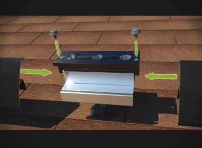 array (see step 11), utilize the Levelling Nut to ensure that the Load Bearing Feet engage the roof surface NOTE: