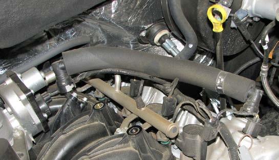 17. Detach and remove the driver side PCV tube from the intake manifold and valve cover. 22.