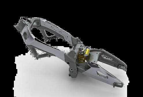 Valuable chassis Lightness and feeling LIGHTNESS AND STIFFNESS The aluminium frame