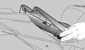 Refitting Carry out the procedure described above in reverse order. After refitting and fastening the saddle, place the Allen key in the relative seat under the tail fairing / passenger saddle.