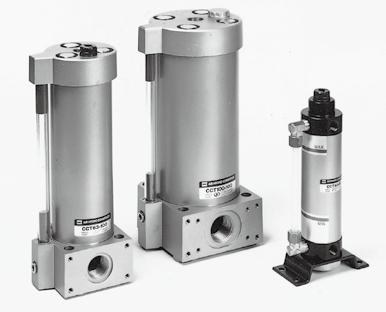Air-hydro Unit eries Converting pneumatic pressure to hydraulic pressure (equivalent pressure)