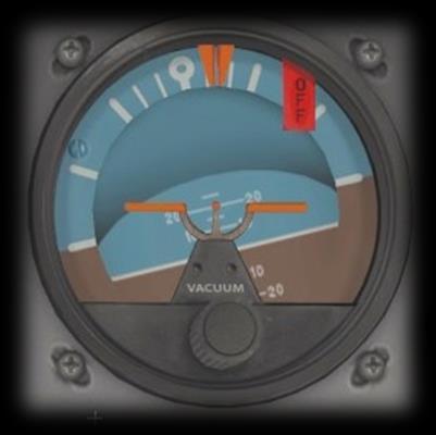 Attitude Indicator (EADI) This instrument displays the attitude of the aircraft relative to the horizon.