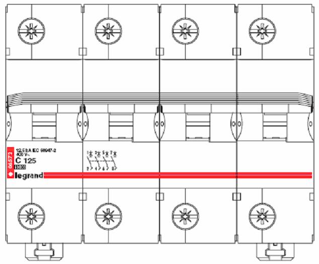 4. PREPARATION AND CONNECTION Fixing ing :. On symmetric rail EN 60 715 et EN 50 022 5. GENERAL CHARACTERISTICS Front face marking :. By permanent pad printing Supply :.
