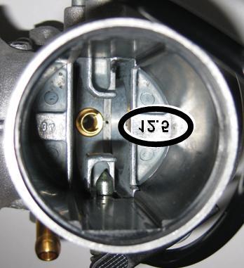 Carburetor insert must show stamping 12,5