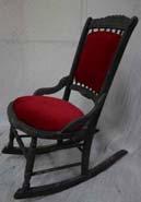 002 1 Chair, rocking- blacklight sensitive 22 32 43 Wood White