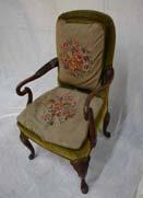 003 1 Chair, rocking, rustic, w/ arms 24 32 34 Wood Hewn P $20