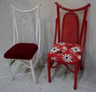 w/ arms 23 22 36 wood arms G $25 128 1 Chair, swivel seat, claw foot, carved